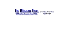Tablet Screenshot of inbloominc.com